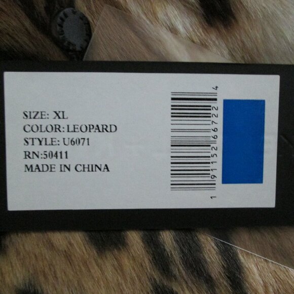🐆Kendall & Kylie Faux-Fur Leopard Print Coat NWT Sz XL - Picture 11 of 13